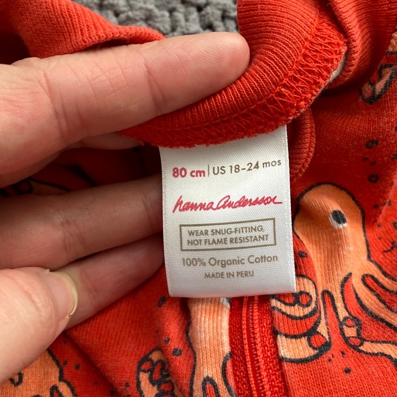 Hanna Andersson octopus print one piece 18-24 months - Picture 2 of 4